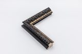 466-4 466-4 NEGRA GRABADO FILO ORO-