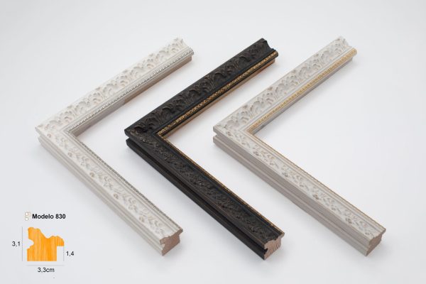 830-4 BLACK & GOLD EDGE