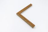 864-7 VERDE Y MARRON BASE ORO  METAL