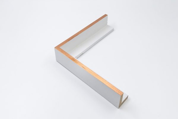 867-23255 FLOATER SATIN WHITE , COPPER EDGE  4.5×6