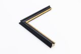 871-4 NEGRO FILO ORO PEQUEÑA