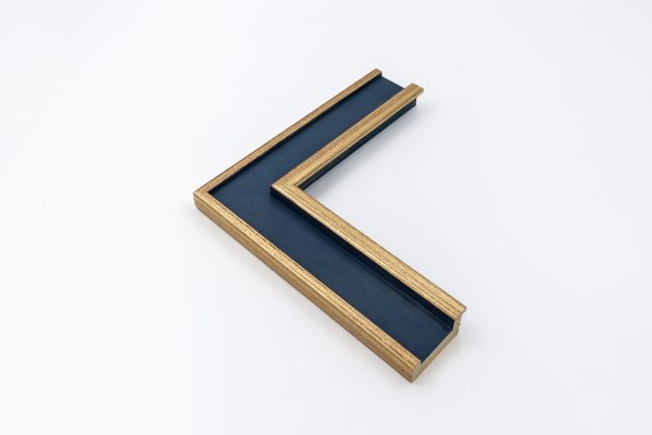 874-36030 PETROLBLAU – GOLDKANTEN