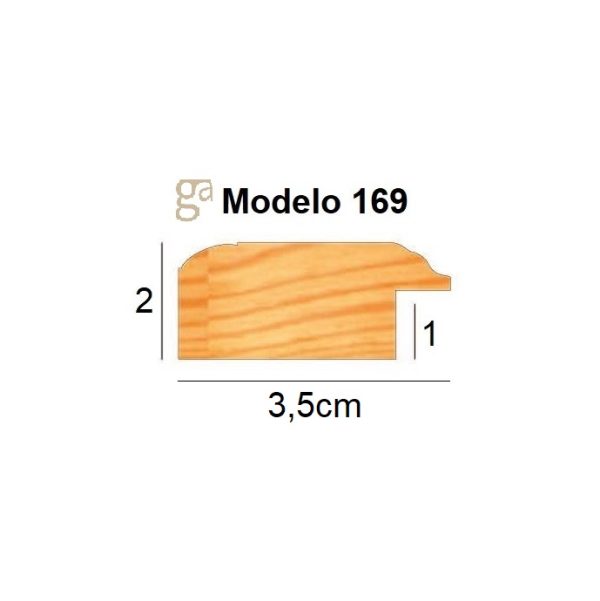 169-080 WOOD GOLD EDGE -