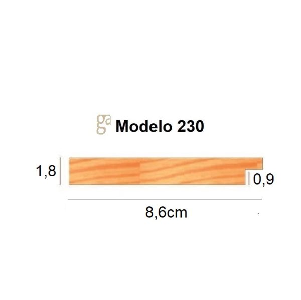 PERFIL 230 230-400 BLANCO QUEMADO
