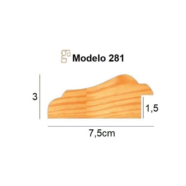 PERFIL-281 281-621 BLANCO