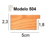 504-255 PLANO BLANCO BRILLO 4.8*2.3-