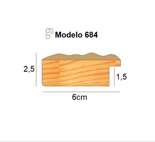 PERFIL-684 684-621 PICKLED WHITE