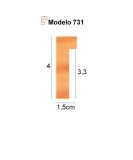 PERFIL-731 731-1641 WATER GILDING SILVER
