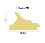 PERFIL-751 751-1641 WATER GILDING SILVER