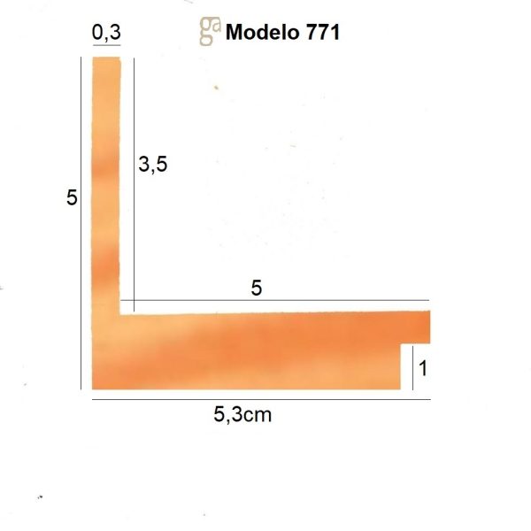771-255 BLANCO FILO ORO