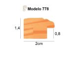 778-4 NEGRA FILO ORO