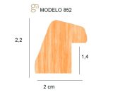 PERFIL-852 852-255 ORO Y CREMA