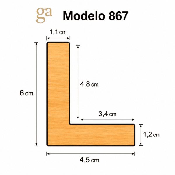 PERFIL-867.jpg 867-061 ROBLE QUEMADO CAJA AMERICANA 4.5*6
